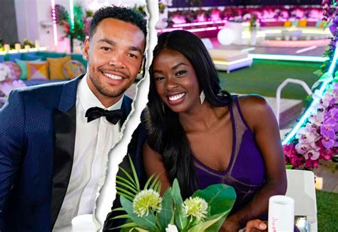 justine and caleb from love island|Love Island Winners Justine Ndiba and Caleb Corprew Break Up